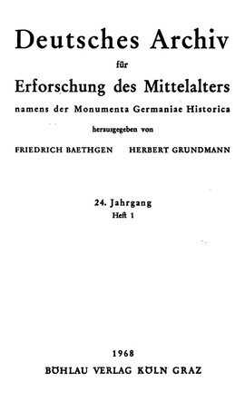 Cover: Mappa mundi und Chronographia - 1968