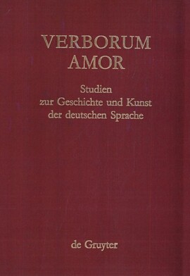 Cover: Verborum Amor - Burger, Harald - 1992