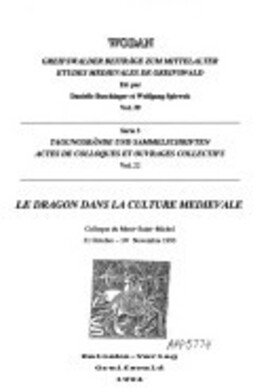 Cover: Le dragon dans la culture médiévale - Buschinger, Danielle - 1993