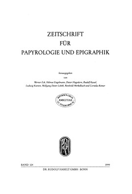 Cover: Epaphroditus, φαινιανοκοριοις and "Modestus" (Suda ε 2004) - Cairns, Francis - 1999