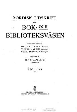 Cover: Fragment af Dialogus creaturarum 1483 i stadsbiblioteket i Lübeck - Collijn, Isak - 1914