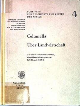 Cover: Über Landwirtschaft - Columella, Lucius Iunius Moderatus - 1972