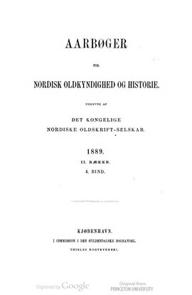 Cover: Physiologus i to islandske bearbejdelser - Dahlerup, Verner - 1889