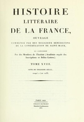 Cover: Vincent de Beauvais, auteur du Speculum maius terminé en 1256 - Daunou, Pierre C. F. - 1835