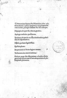 Cover: Heptaplus - Pico della Mirandola, Giovanni - 1496
