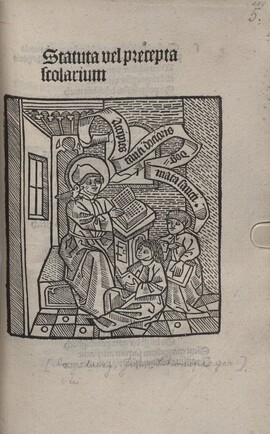 Cover: Statuta vel precepta scolarium - 1500