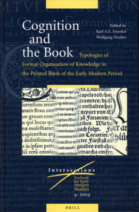 Cover: Cognition and the book - Enenkel, Karl A. E. - 2005