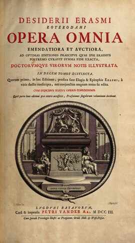 Cover: Institutio principis christiani - Erasmus von Rotterdam - 1703-1706