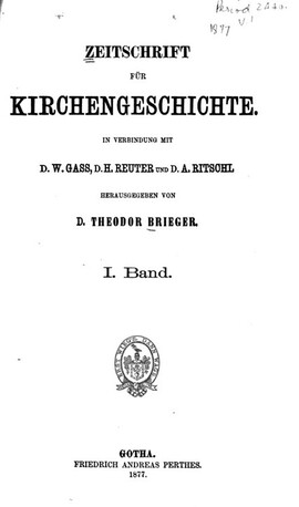 Cover: Zur Geschichte der Ethik - Gass, Wilhelm - 1877