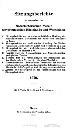 Cover: Über die Physica der heiligen Hildegard von Bingen und die in ihr enthaltene älteste Naturgeschichte des Nahegaues - Geisenheyner, Ludwig - 1911