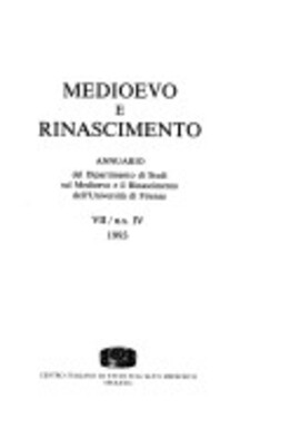 Cover: La tradizione manoscritta dell'"Elucidarius" norreno - Giordano, Carmela - 1996