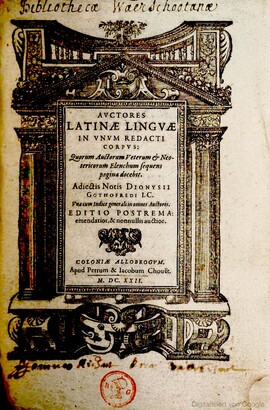 Cover: M. Terentius Varro de lingua latina - Festus, Sextus Pompeius - 1622