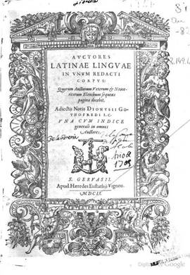 Cover: M. Terentius Varro de lingua latina - Festus, Sextus Pompeius - 1602