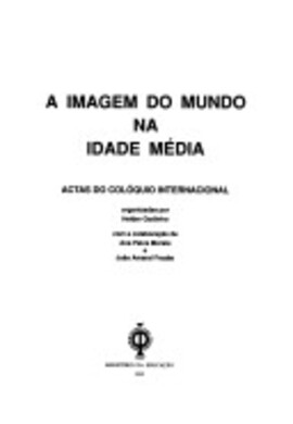 Cover: A imagem do mundo na idade média - Godinho, Helder - 1992