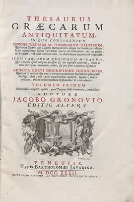 Cover: De rebus mirabilibus liber - Phlegon von Tralleis - 1732-1737