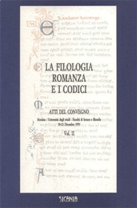 Cover: La filologia romanza e i codici - Guida, Saverio - 1993