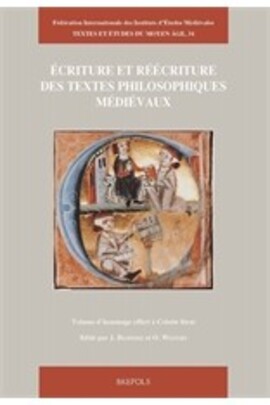 Cover: Ecriture et réécriture des textes philosophiques médiévaux - Hamesse, Jacqueline - 2006