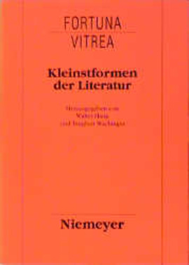 Cover: Kleinstformen der Literatur - Haug, Walter - 1994
