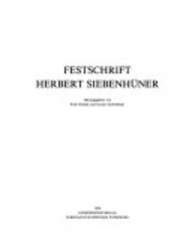 Cover: Festschrift Herbert Siebenhüner - Hubala, Erich - 1978