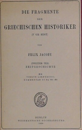 Cover: Περί θαυμασίων - Phlegon von Tralleis - 1930