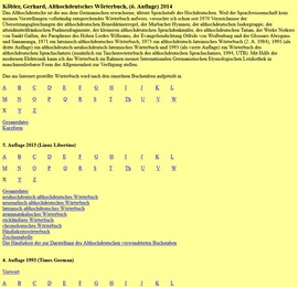 Cover: Althochdeutsches Wörterbuch - Köbler, Gerhard - 2014