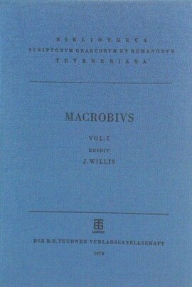 Cover: Saturnalia - Macrobius, Ambrosius Aurelius Theodosius - 1970