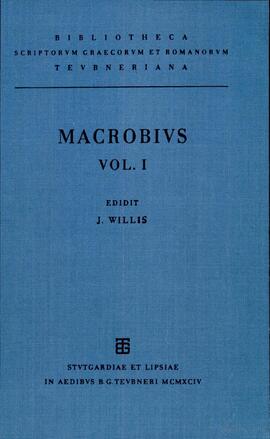 Cover: Saturnalia - Macrobius, Ambrosius Aurelius Theodosius - 1994