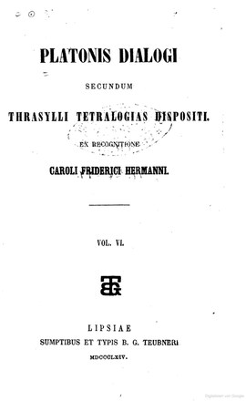 Cover: Εχ των του Πλάτωνος λέξεων - Timaios - 1864