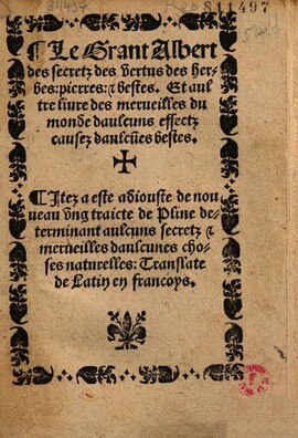 Cover: Secretz e secretz merveilles du monde - Plinius Secundus, Gaius - 1534