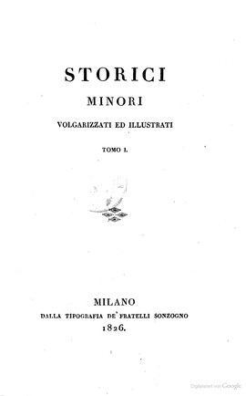 Cover: Dei mirabili - Phlegon von Tralleis - 1826-1831