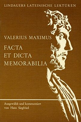 Cover: Facta et dicta memorabilia - Valerius Maximus - 1975