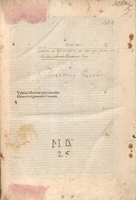 Cover: Valerius Maximus cum commento Oliverii Arzignanensis Vicentini - Valerius Maximus - 1494