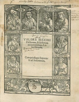 Cover: Dictorum & factorum memorabilium, libri novem - Valerius Maximus - 1518