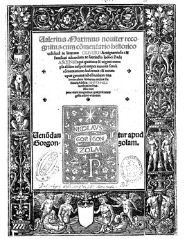 Cover: Valerius Maximus noviter recognitus - Valerius Maximus - 1522