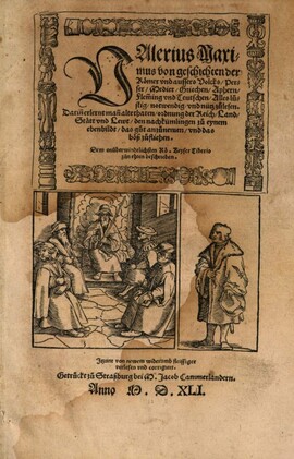 Cover: Von Geschichten der Römer und aussers Volcks - Valerius Maximus - 1541