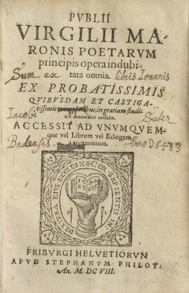 Cover: Principis opera indubitata omnia - Vergilius Maro, Publius - 1608