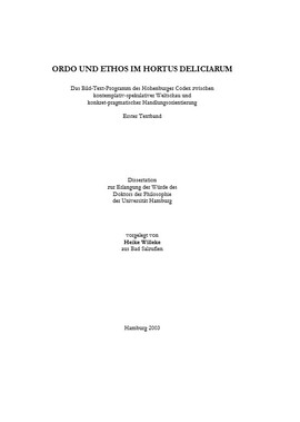 Cover: Ordo und Ethos im Hortus Deliciarum - Willeke, Heike - 2003