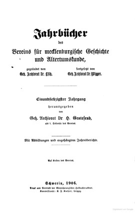 Cover: Wendische Zu- und Familiennamen - Witte, Hans - 1906